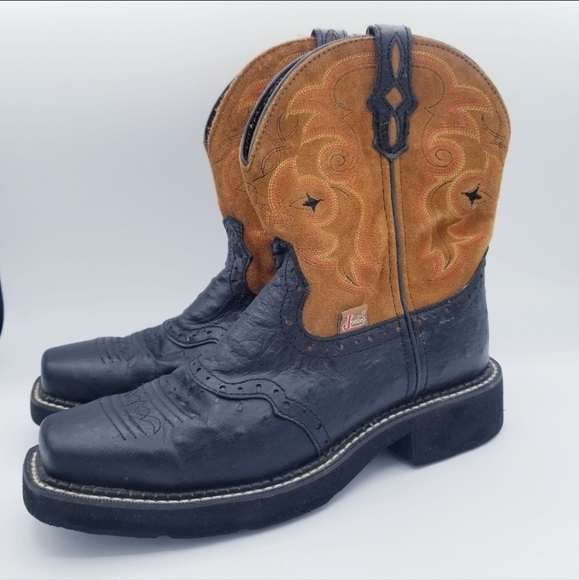 Justin Shoes - Justin Gypsy Women's Cowboy Western Leather Calf Boots size 7